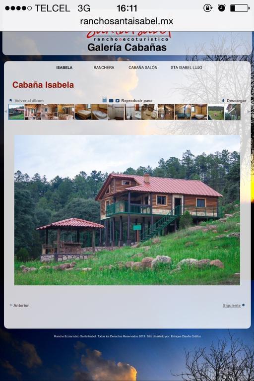 Cabanas Santa Isabel Vila Refugio Exterior foto